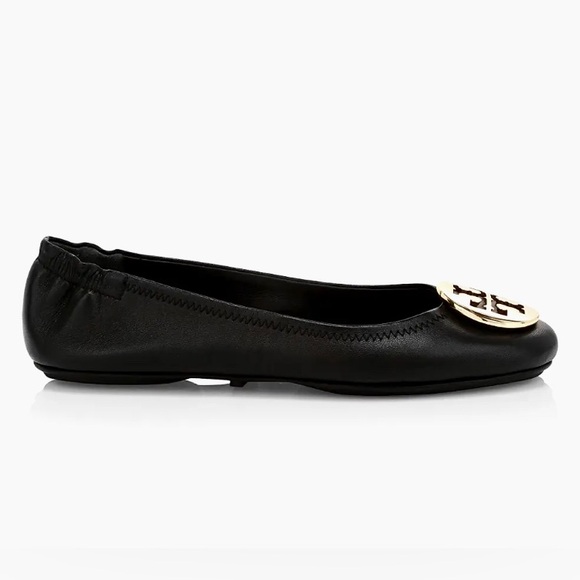 Tory Burch Black Ballet Flats size 6.5 - Picture 1 of 8